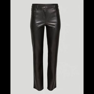 Aritzia Melina Low-Rise Vegan Leather Pants